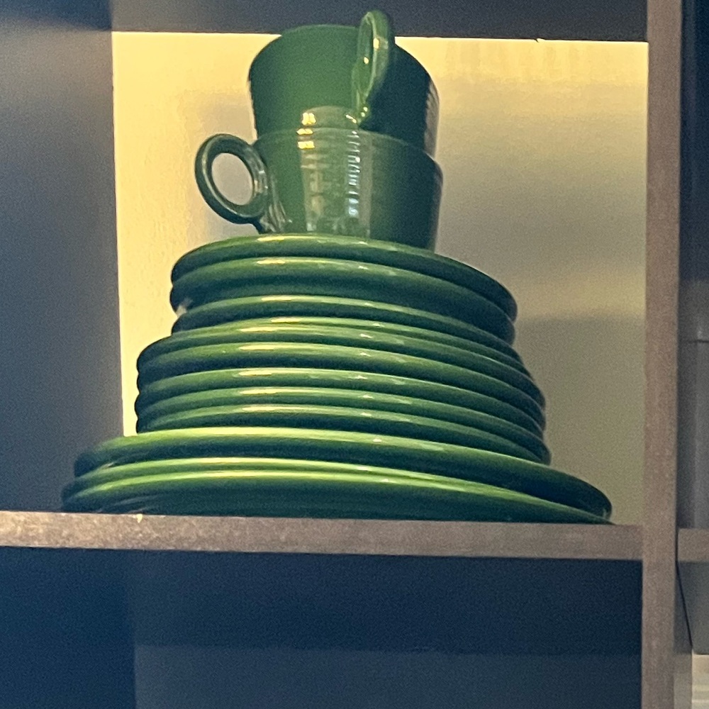 Fiesta Forest Green Ceramic Dinnerware Set